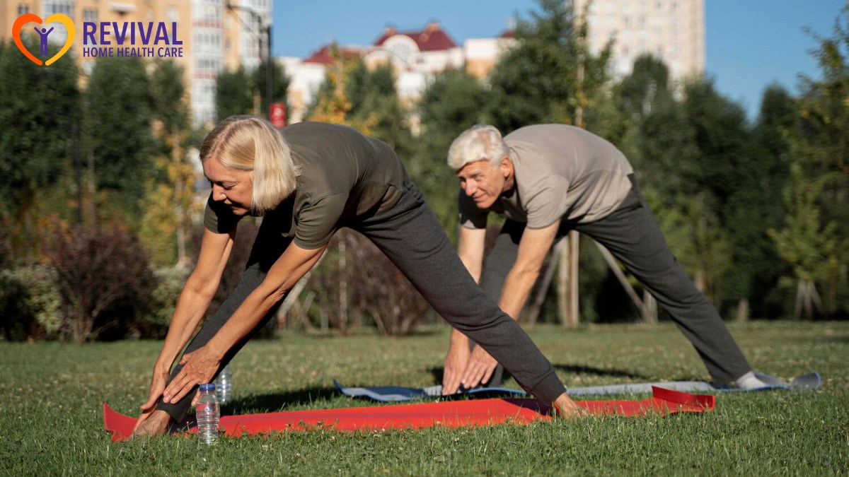 senior citizens exercising